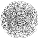DUDUI Verzinkt Metallkette, 15M 3mm Gliederkette, Metall Kette Zum Aufhängen, Silber Metallkette für Lampenkette, Garten und Absperrketten
