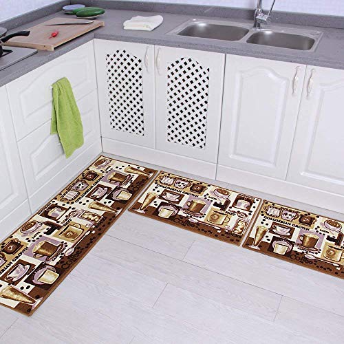 Carvapet 3 Pieza Alfombras Cocina Lavable Antideslizante Alfombrilla d