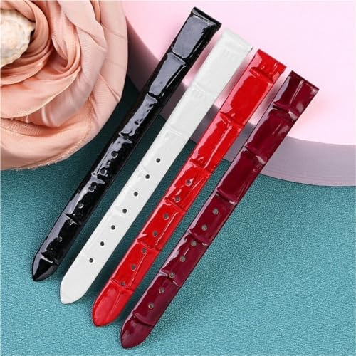 Correa de reloj de cuero premium con hebilla de acero inoxidable para damas 3
