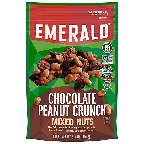 Kmwa Emerald Chocolate Peanut Crunch Mixed Nuts, 5.5 Ounce Resealable Bag (Pack Of 2) #TOP1