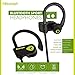 BOOMPH Bluetooth Headphones, Best Wireless Sports Earphones w/Mic IPX7 Waterproof HD Stereo Sweatproof Earbuds for Gym Running Workout 8 Hour Battery Noise Cancelling Headsets