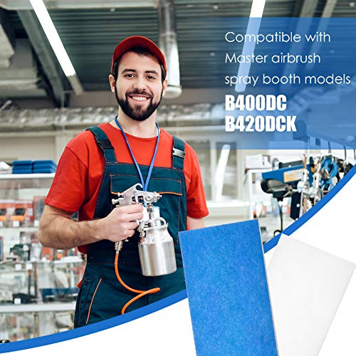 3 Pieces Airbrush Spray Booth Filter Paint Booth Filter Pad Spray Booth Exhaust Filter Fiberglass Booth Replace Filter Compatible With Master, Paasche, Sky Enterprise, Airhobby #TOP5