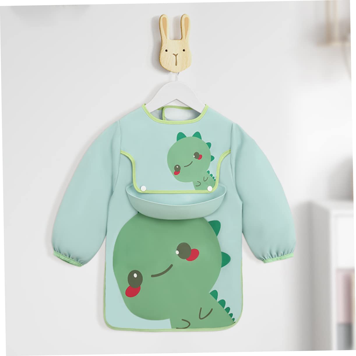 Abaodam 3pièces Bavoir Imperméable Pour Garçon Fille Avec Ronde Pour Repas Et Activités Accessoire Pratique Pour Nourrissons