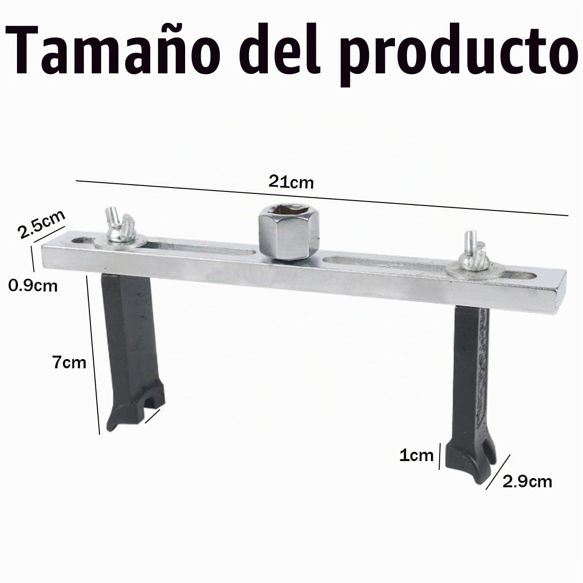 JNNJ Herramienta Desmontaje La Bomba Combustible, Herramienta Desmontaje La Tapa Del Depósito Combustible Aleación Acero, Llave Ajustable Para Desmontar Tapa Del Tanque La Bomba Combustible