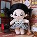 CALEMBOU Plush Doll, 20cm Cotton Doll with Skeleton, Cute Anime Plushies Soft Stuffed Dress Up Doll, Kawaii Plush Toys Rag Dolls with Clothes Gift for Girls(Doll&Clothes-XiaoWanzhi-A)