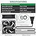 WDERAIR EC 80mm x 25mm Small 3 Inch Muffin Axial Cooling Fan 110V 120V 220V 240V Dual Ball for DIY Electronics Equipment PC Case Cabinet Incubator Terrarium Ventilation Exhaust Project