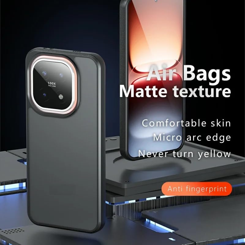 Image of Matte PC TPU Back Cover Case for iQOO 15 5G, Black