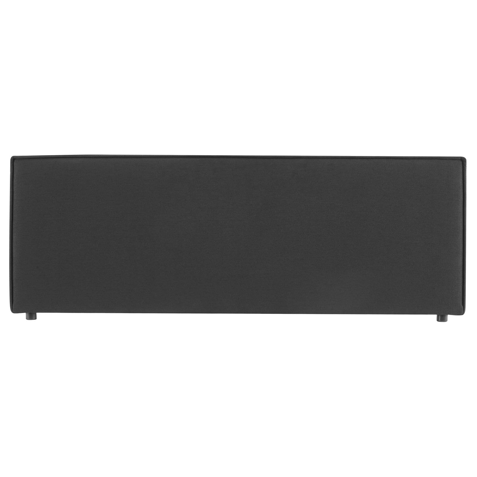 IDIMEX Cabecero KLAO acolchado de 160 cm negro – Elegante cabecero de cama melange tapizado en tela resistente, duradero y cómodo, diseño clásico