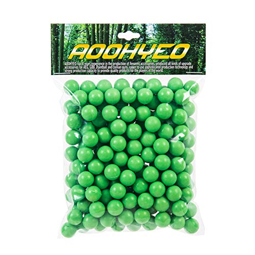 La Mejor Selección de Pintura ecológica interior comprados en linea. 29 AOOHYEO Bola de goma de 0.43Cal reutilizable de calibre 0.43, bolas de pintura de goma suave sólida, no letal, entrenamiento en interiores y exteriores, combate, disparo, pintura...