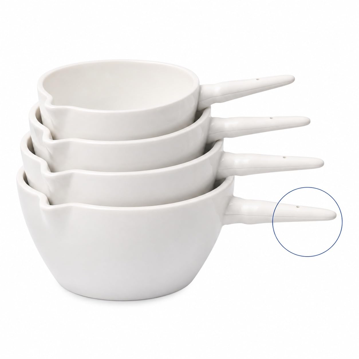 Ceramiczna Miska Odparowania Uchwyt Wylewka Ciepło-1000ml