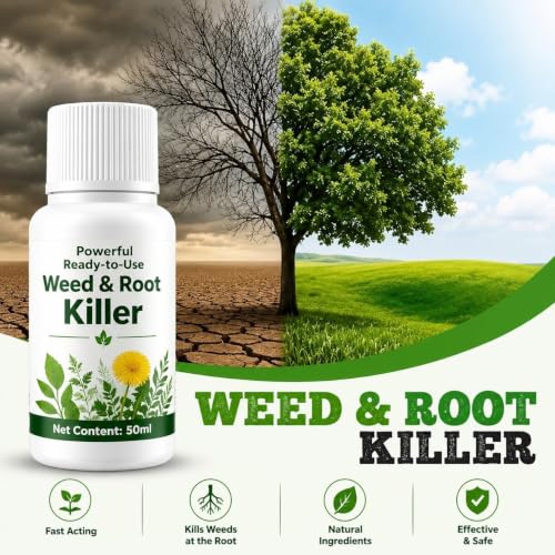 Image of Power Weed Control Liquid 50ml | Ready-to-Use Herbicide | Outdoor Weed & Root Management for Gardens, Lawns, Pathways & Driveways
