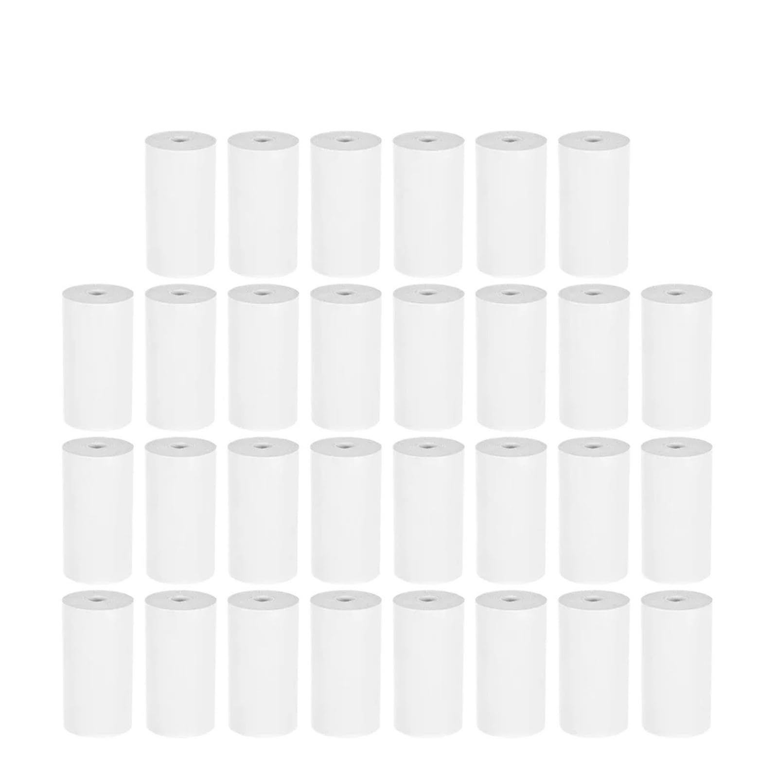 Papel Térmico, Paquete de 30 rollos de papel térmico de 57 x 25 mm(30 Rolls white)