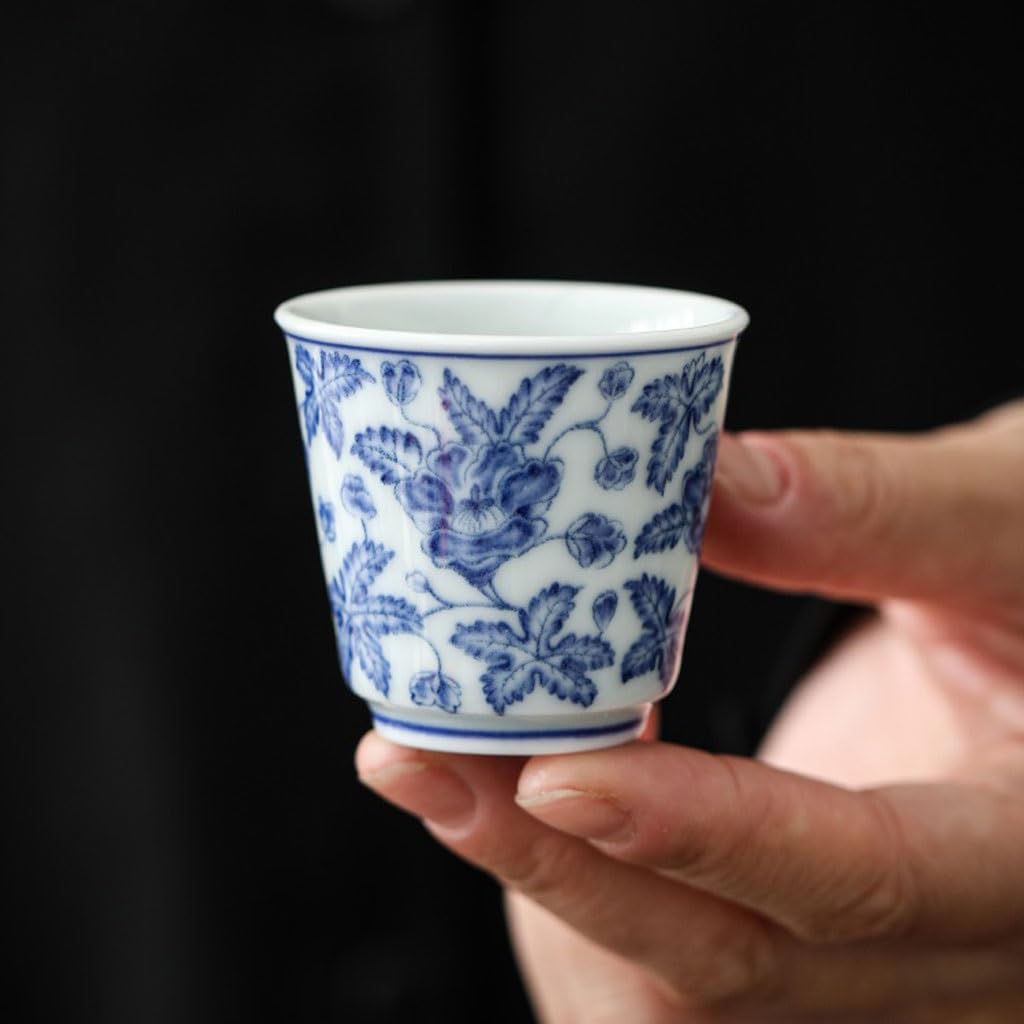 Filiżanka do herbaty Biała Porcelana Ceramiczna Kubek do Herbaty, Mały Domowy Kubek Do Herbaty, Osobisty Popołudniowy Kubek do herbaty Pojemnik do zanurzania