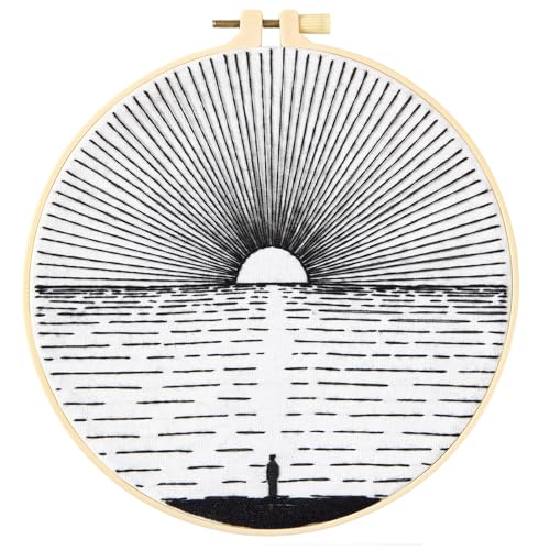 Crafmanoe Hand Embroidery Kit for Beginners Adults