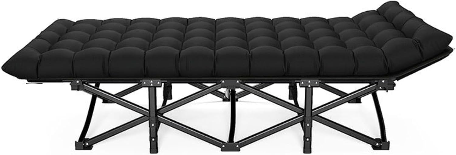 Portable Folding Adult Bed,Adult Folding Bed, Camping Cot, Folding Camping Cot with Mat for Adults, Heavy Duty Outdoor Bed with Carry Bag, Layer Oxford Travel Camp Cots for Camping, Spare