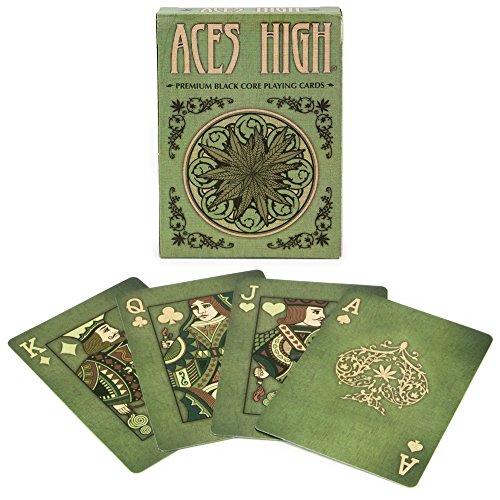 Baraja de Poker Verde Aces High Canvas miniatura 2