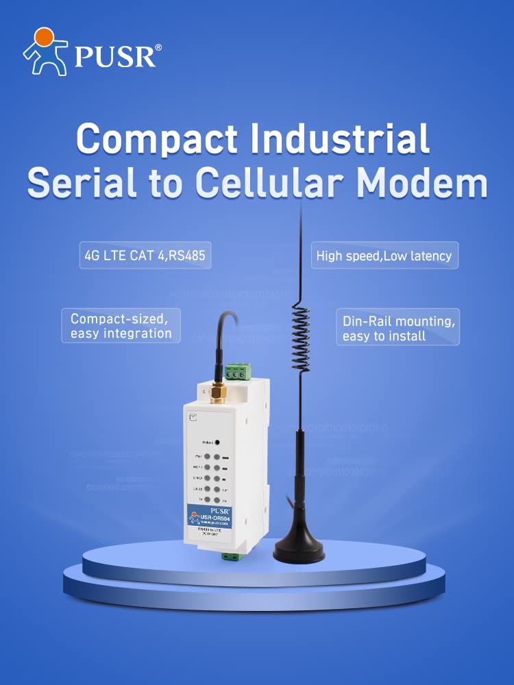 USR-DR504-EUX barra din GSM GPRS 4G LTE modem modbus modem da rs485 a 4g Europe/Middle East/Africa/Korea/Thailand/India