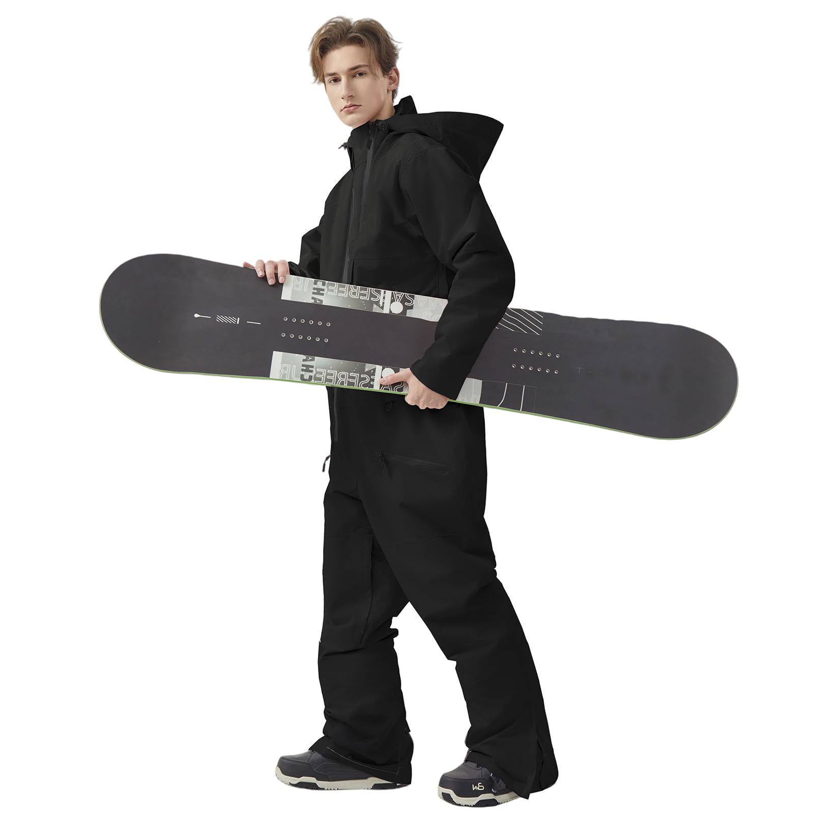 HOUZONIY Einteiler Skioverall Damen Schneeanzug Skioverall Skifahren Skianzüge Overall Jumpsuit Frauen Snowboard Skisuit Outdoor Sport