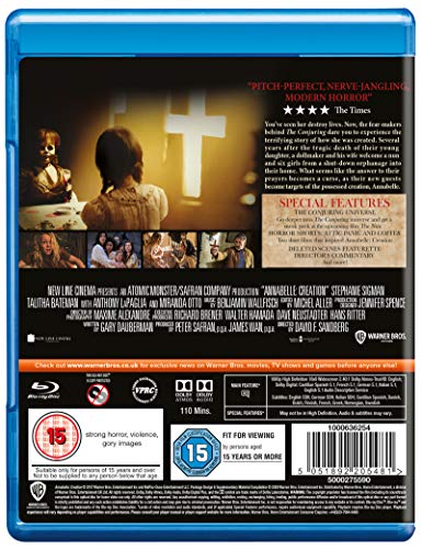 Annabelle: Creation [Blu-ray + Digital Download] [2017] [Region Free]