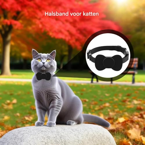 GPS Cat Tracking Collar - Smart Locator with 100dB Alarm, with Comfortable Pet Harness Design, Waterproof for Outdoor Adventure, Collar for Backyard Park | for Cat Dog Walking Travel Camping G - Afbeelding 3