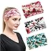K-Elewon 3 Pack Women Wide Elastic Head Wrap Headband Sports yoga Hair Band (3 Pack(A14))