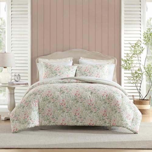 Laura Ashley Il set include lenzuola abbinate, federa e federa, peso medio, certificato Oeko-TEX, rosa floreale Arden, matrimoniale Laura Ashley Il set include lenzuola abbinate, federa e federa, peso medio, certificato Oeko-TEX, rosa floreale Arden, matrimoniale
