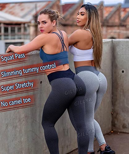 Gillya Butt Lift Yoga Pants Seamless Ruched Butt Leggings Butt Lift Textured Anti-Cellulite Booty Lifting Tik Tok Leggings #TOP2