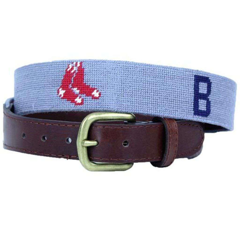 Smathers & Branson Boston Red Sox Cooperstown Needlepoint Belt