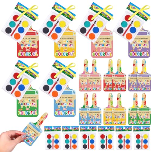 LIUBUJINGYING 12 Pack Greeting Cards with Watercolor Paint Sets