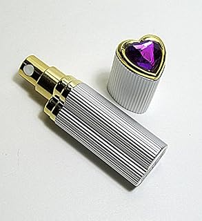 Travel Size heart shape Perfume Atomizer with refillable and leakage proof atomizer pump.