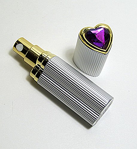 Travel Size heart shape Perfume Atomizer with refillable and leakage proof atomizer pump.