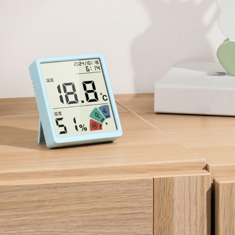 Digital Indoor Household Wall Mounted Dry Temperature Gauge with Thermometer