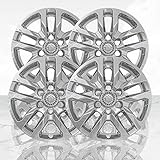 Auto Reflections Set of 4 18' 5 Split Spoke Wheel Skins for Chevy Silverado 1500 2019-2021 - Chrome