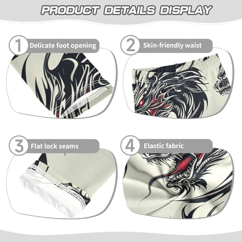 Girls Leggings Dragon Face Roaring with Red Eyes Toddler Girls Clothes Leggings for Girls Toddler Girls Leggings 3-4T3