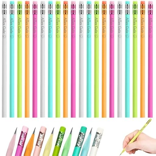 20 Piezas Lápices De La Suerte, Personalizados Lapices HB con Goma Regalos De Vuelta Al Cole Exámenes, Motivadores Lapiz Material Escolar y Papeleria Para Niños, Estudiantes, Profesores (Color oscuro) | Ya disponible en tu tienda friki favorita! En mundofriki.es!