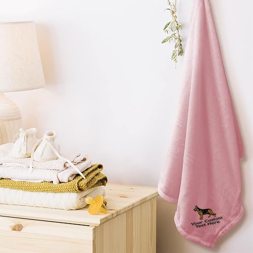 Miniatura 7 de Ropa de cama de bebé, mantas para niños y niñas, pastor alemán, poliéster A, Solo diseño azul