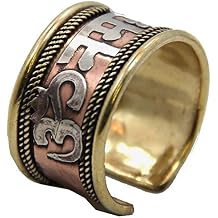 OMA Tibetan Buddhist Ring with Om Mani Padme Hum Mantra Brand