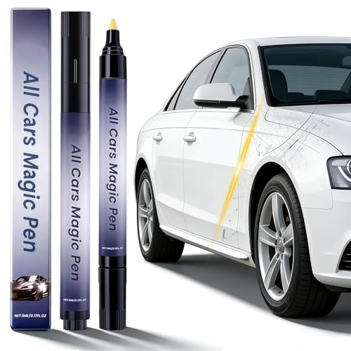 Car Scratch Remover Pen, Magic Car Scratch Removal Pen for All Car Colors, Scratch Repair Pen, Easy DIY Paint Repair Kit, Quick Fix for Wear Swirl Marks And Scuffs, 2PCS
