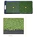Hedmy Foldable 60x30cm Golf Training Mat - Dual Grass Texture, Indoor Hitting Pad for Swing Practice, Lightweight & Compact Green 60cm * 30cm