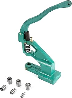 Rivet Press Machine, Eyelets and Punch Machine Hand Press Grommet and Rivet Machine Practical Multi Purpose Hole Punch Set, for Leather Fabric Belt Clothes Shoes Handbag Grommets