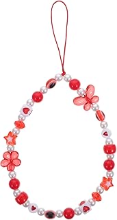 PartyKindom Correias De Telefone Móvel Charme De Telefone Corrente De Telefone Com Contas De Telefone Cordão De Suporte De Crachá Cordão De Carro Cordão De Chave De Carro Cordão De Telefone