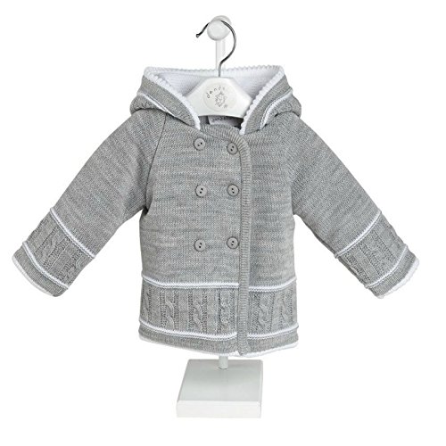 Dandelion - Chaqueta unisex de punto para bebé Gris gris 6-12 Meses