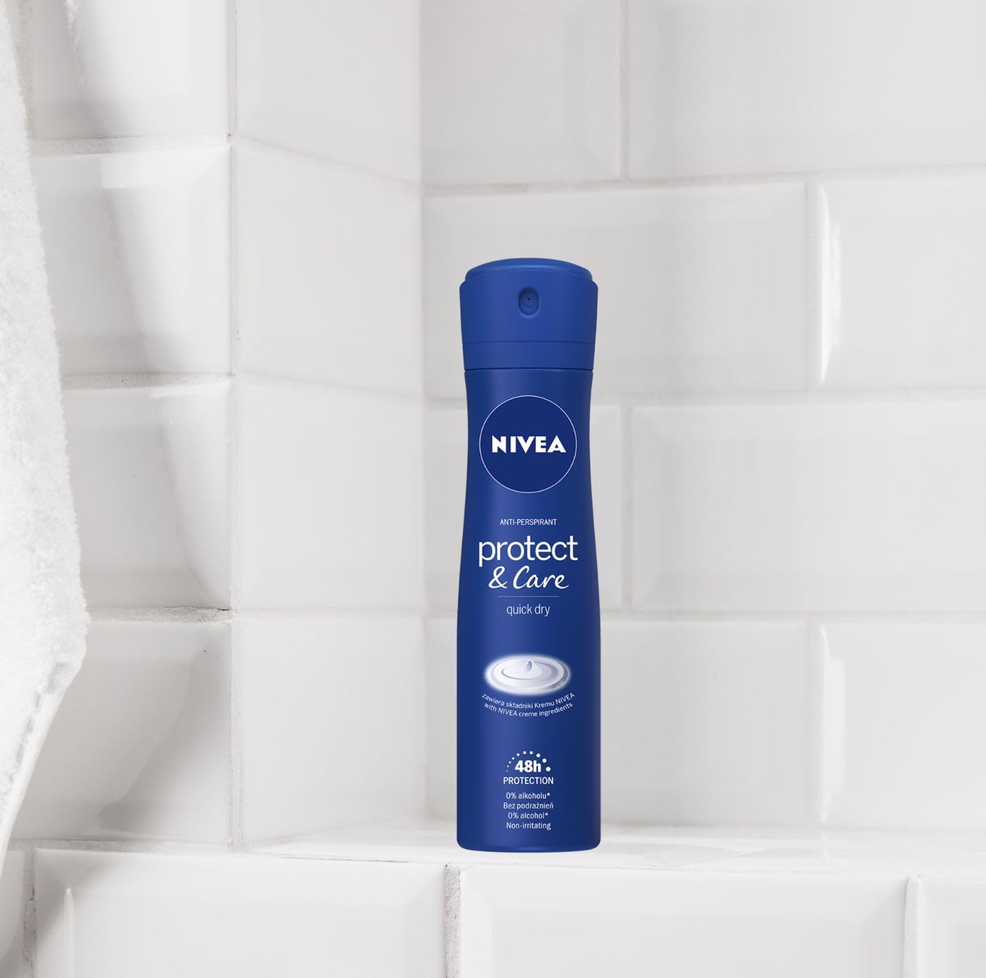 NIVEA Protect&Care 48 H Antyperspirant w sprayu dla kobiet 150 ml