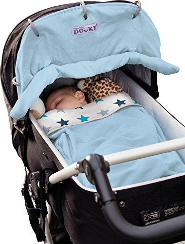 DOOKY Pare-Soleil Design Étoiles Bleu