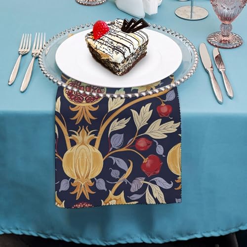 Servilletas de Tela JTKBNVM Pack 2 Floral Cuadradas miniatura 4