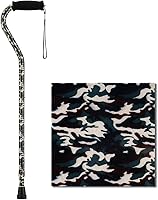 Vista 22 de Bastón de diseñador Nova con mango de compensación, bastón de caminar ajustable y ligero con correa de transporte, negro