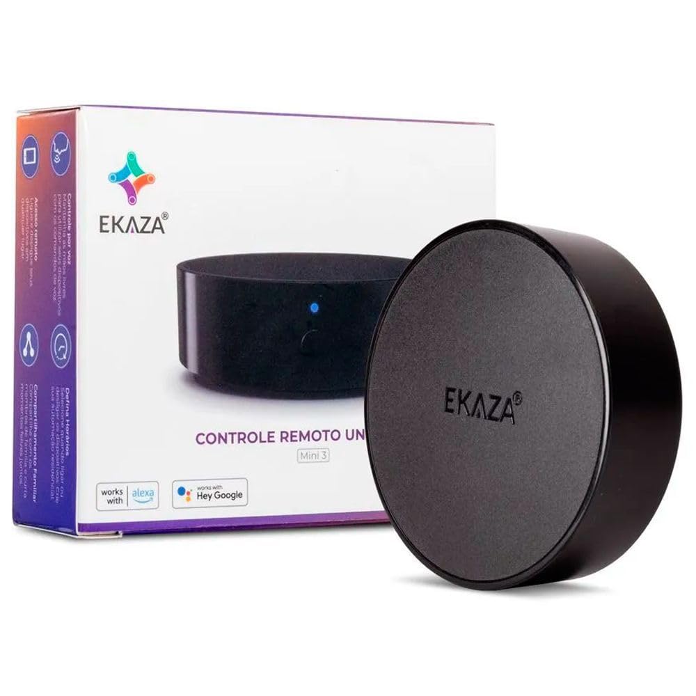 EKAZA Controle Remoto Universal Infravermelho Wi-Fi, Compatível com Google Assistente e Alexa - EKNH-T304-M3