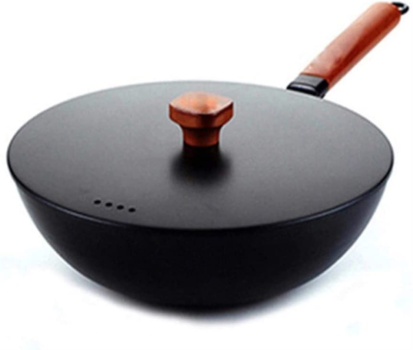 ASerZenith Ancient Pharaoh Iron Pot Household Non-Stick Pan Uncoated Gas Induction Cooker Universal Wok Cast Iron Pot