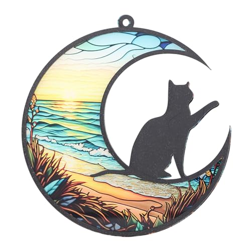 Cat, Acrylic Cat Memorial Window Hanging Ornament Gift Decoration for Loss of Cat (TYU402)