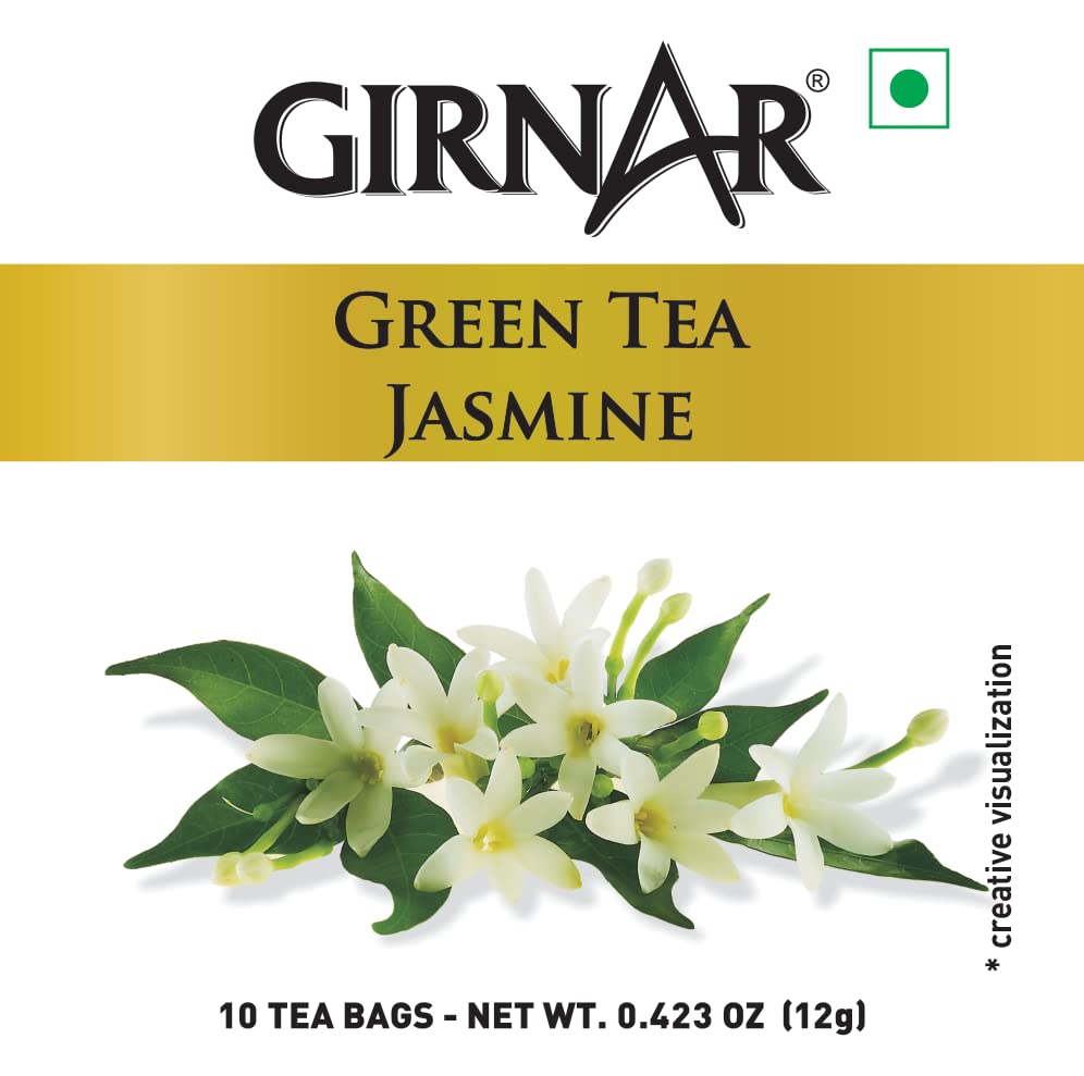Girnar Green Tea with Jasmine (10 Tea Bags) - Image 5 thumbnail